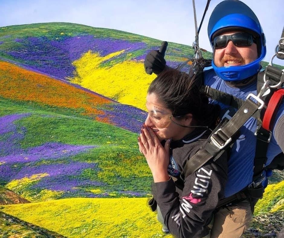 Ultimate Super bloom Skydive! Once in a lifetime! 